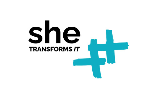 #SheTransformsIT Logo